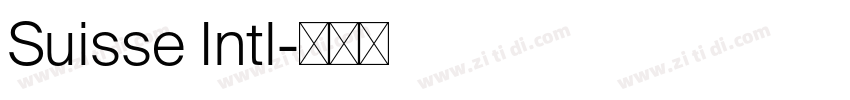 Suisse Intl字体转换
